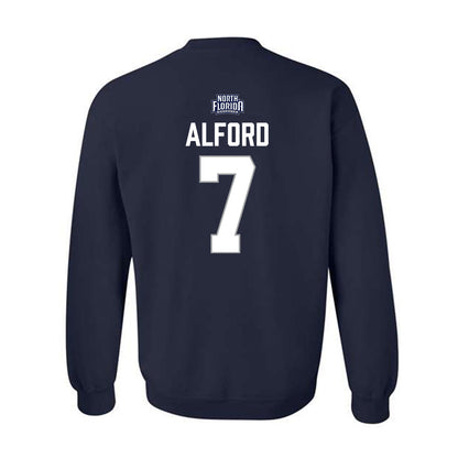 UNF - NCAA Baseball : Seth Alford - Classic Shersey Crewneck Sweatshirt-1