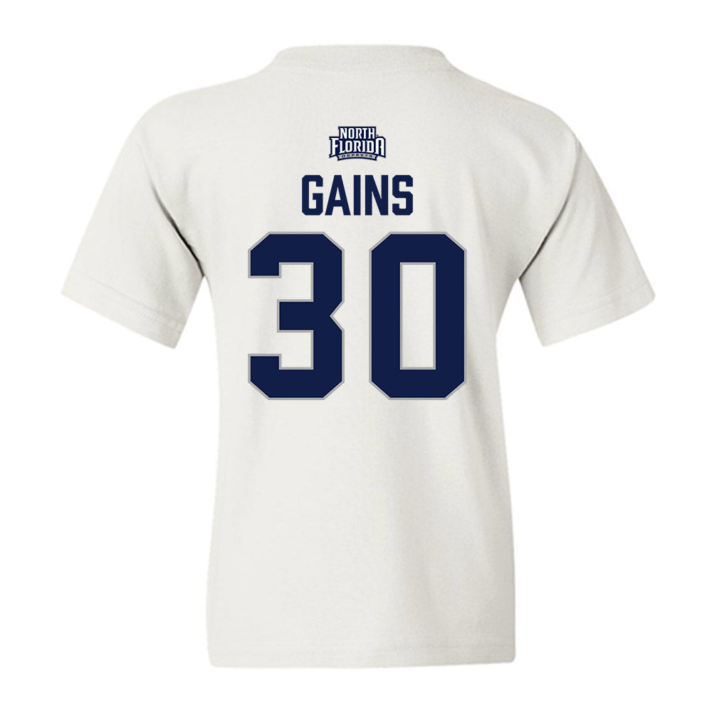 UNF - NCAA Men's Soccer : Austin Gains - Classic Shersey Youth T-Shirt-1