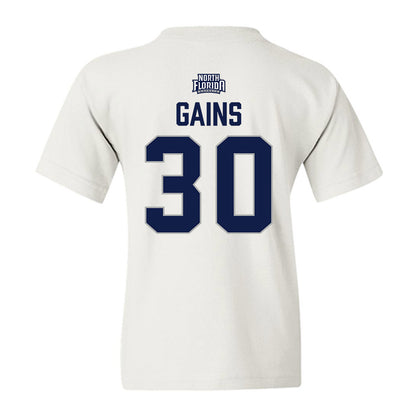 UNF - NCAA Men's Soccer : Austin Gains - Classic Shersey Youth T-Shirt-1