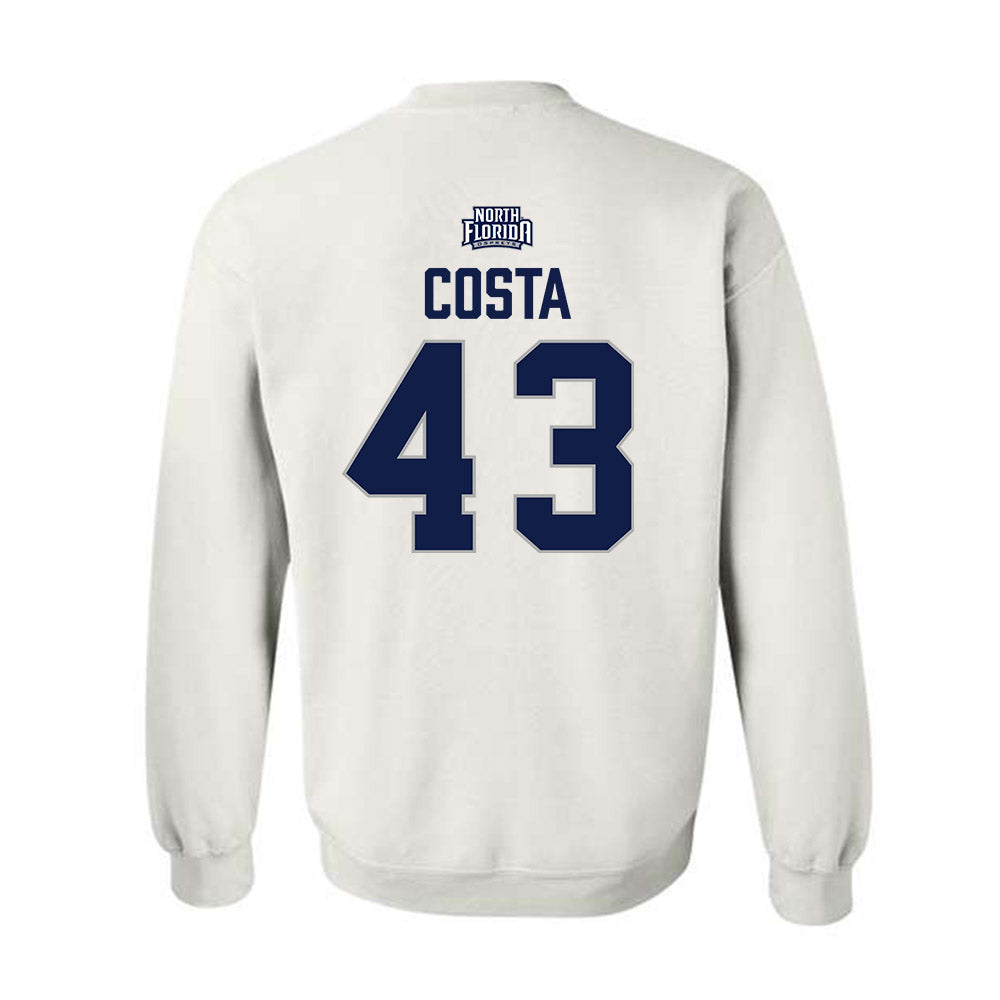 UNF - NCAA Baseball : John Costa - Classic Shersey Crewneck Sweatshirt-1