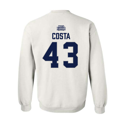 UNF - NCAA Baseball : John Costa - Classic Shersey Crewneck Sweatshirt-1