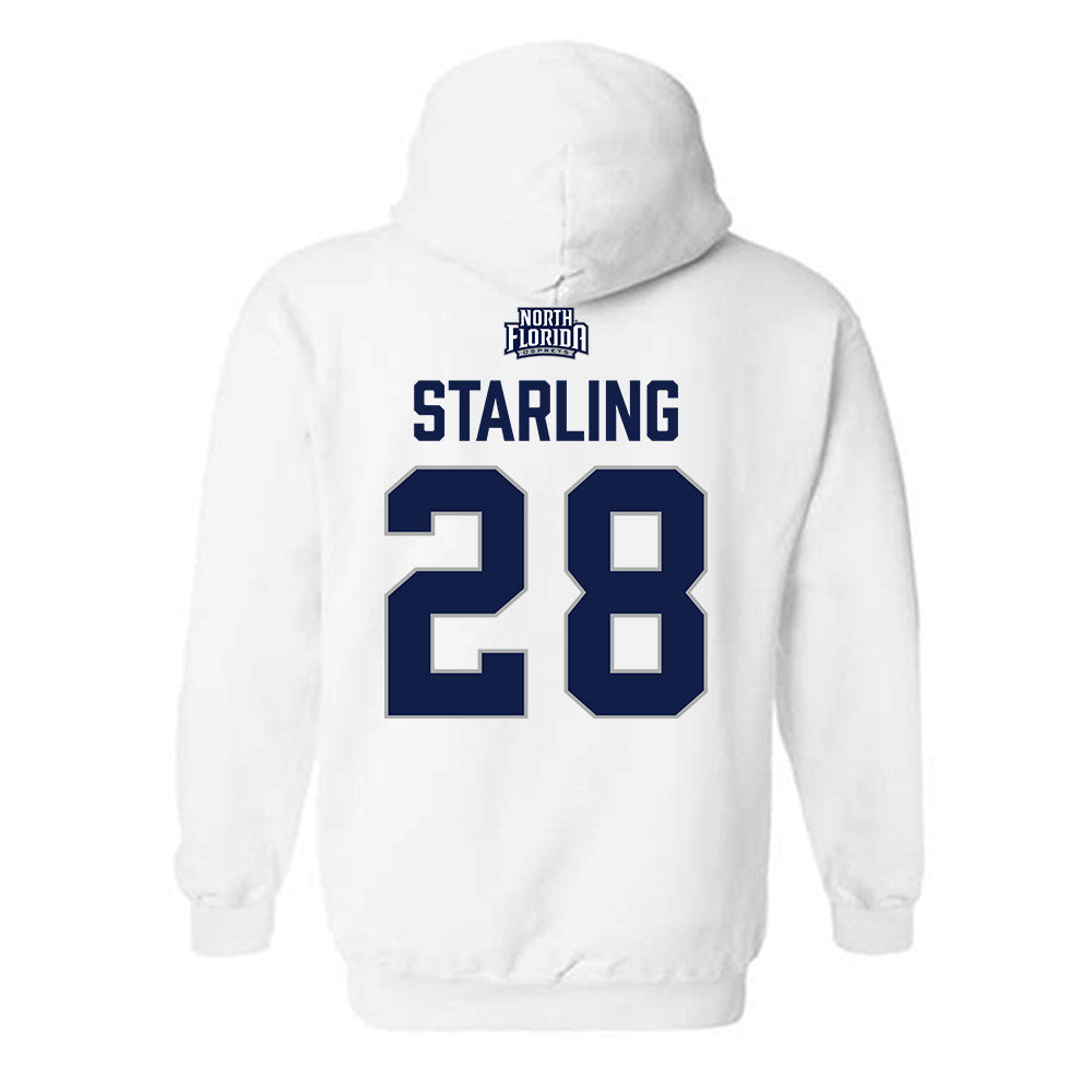 UNF - NCAA Baseball : Zane Starling - Classic Shersey Hooded Sweatshirt-1