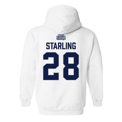 UNF - NCAA Baseball : Zane Starling - Classic Shersey Hooded Sweatshirt-1