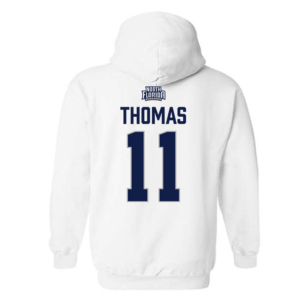 UNF - NCAA Women's Soccer : Peyton Thomas - Classic Shersey Hooded Sweatshirt-1