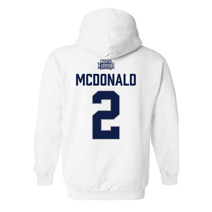 UNF - NCAA Women's Volleyball : Leah McDonald - Classic Shersey Hooded Sweatshirt-1