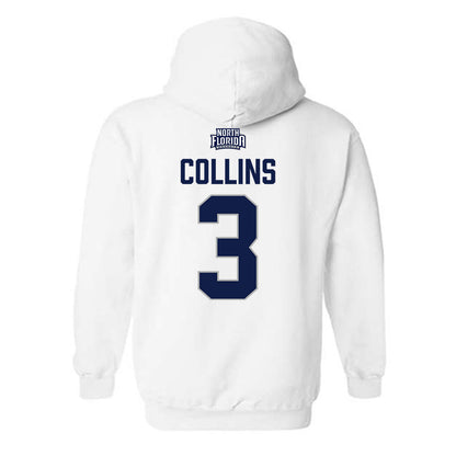 UNF - NCAA Baseball : Mitchell Collins - Classic Shersey Hooded Sweatshirt-1