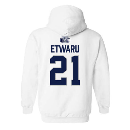 UNF - NCAA Baseball : Kieran Etwaru - Classic Shersey Hooded Sweatshirt-1