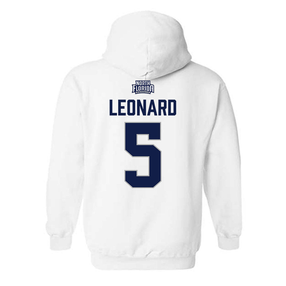 UNF - NCAA Baseball : Cal Leonard - Classic Shersey Hooded Sweatshirt-1