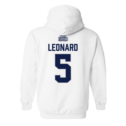 UNF - NCAA Baseball : Cal Leonard - Classic Shersey Hooded Sweatshirt-1
