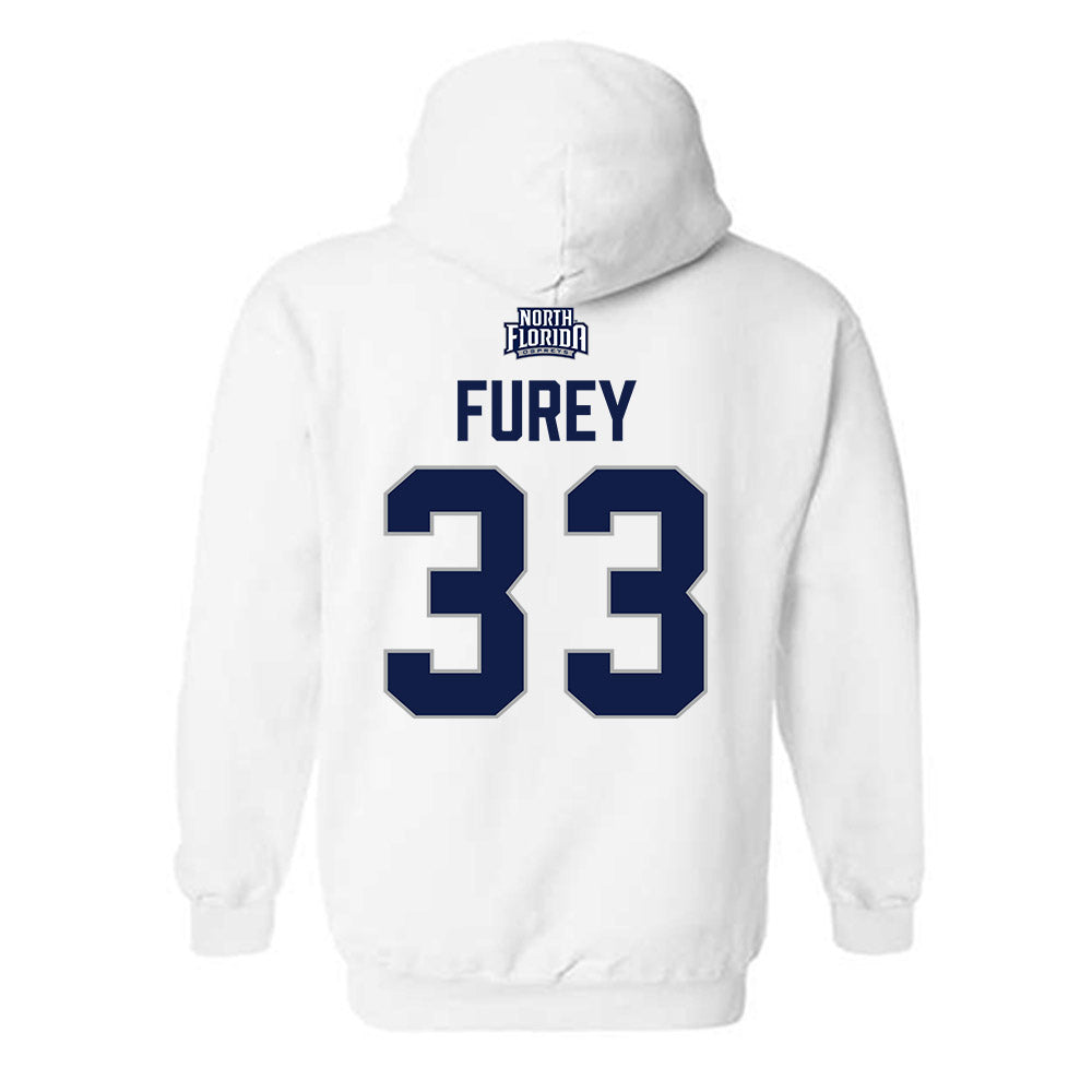 UNF - NCAA Baseball : Ryan Furey - Classic Shersey Hooded Sweatshirt-1