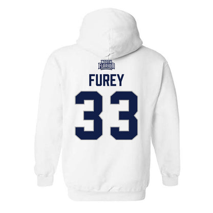 UNF - NCAA Baseball : Ryan Furey - Classic Shersey Hooded Sweatshirt-1