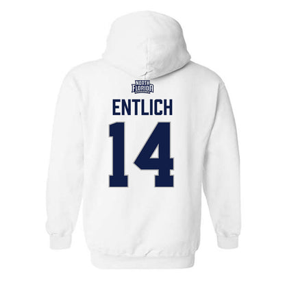 UNF - NCAA Women's Soccer : Katie Entlich - Classic Shersey Hooded Sweatshirt-1