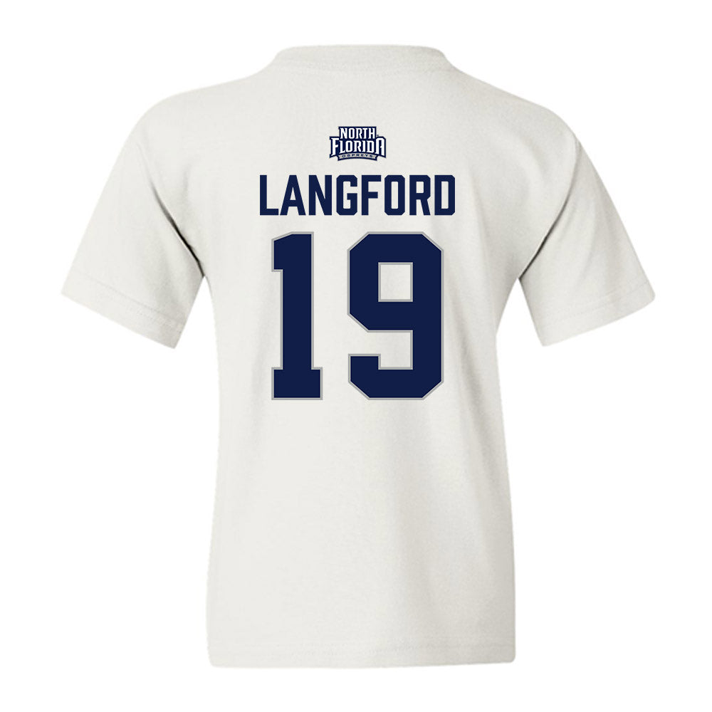 UNF - NCAA Softball : Hallie Langford - Classic Shersey Youth T-Shirt-1