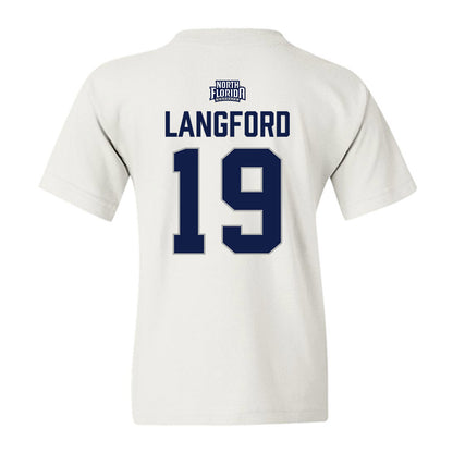 UNF - NCAA Softball : Hallie Langford - Classic Shersey Youth T-Shirt-1