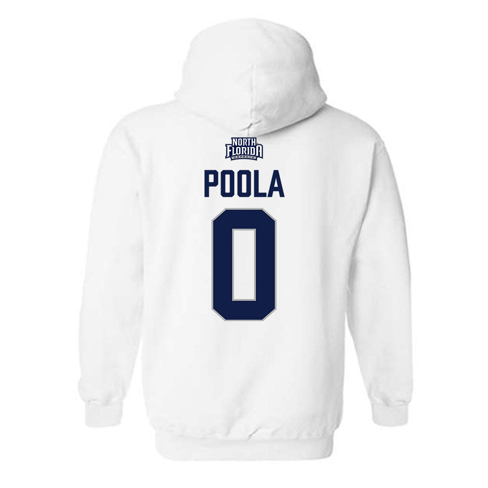 UNF - NCAA Men's Soccer : Akash Poola - Classic Shersey Hooded Sweatshirt-1