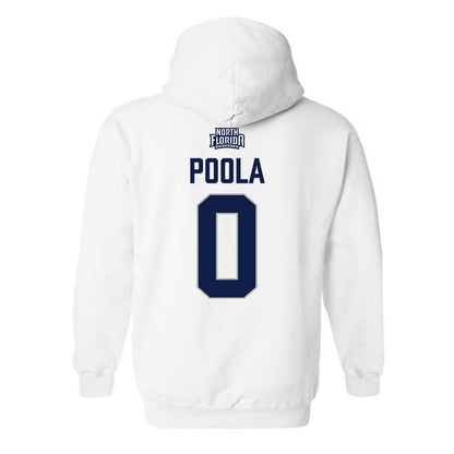 UNF - NCAA Men's Soccer : Akash Poola - Classic Shersey Hooded Sweatshirt-1