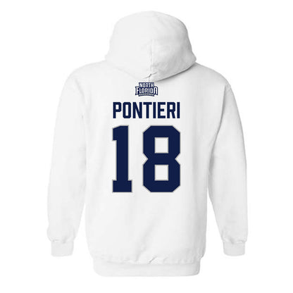 UNF - NCAA Women's Soccer : sophia pontieri - Classic Shersey Hooded Sweatshirt-1