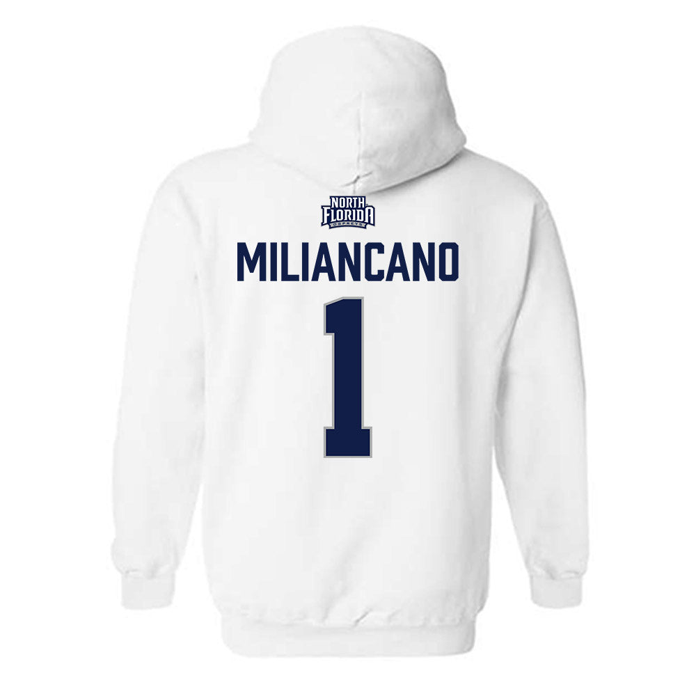 UNF - NCAA Women's Soccer : Sofia Miliancano - Classic Shersey Hooded Sweatshirt-1