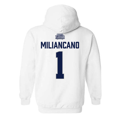 UNF - NCAA Women's Soccer : Sofia Miliancano - Classic Shersey Hooded Sweatshirt-1