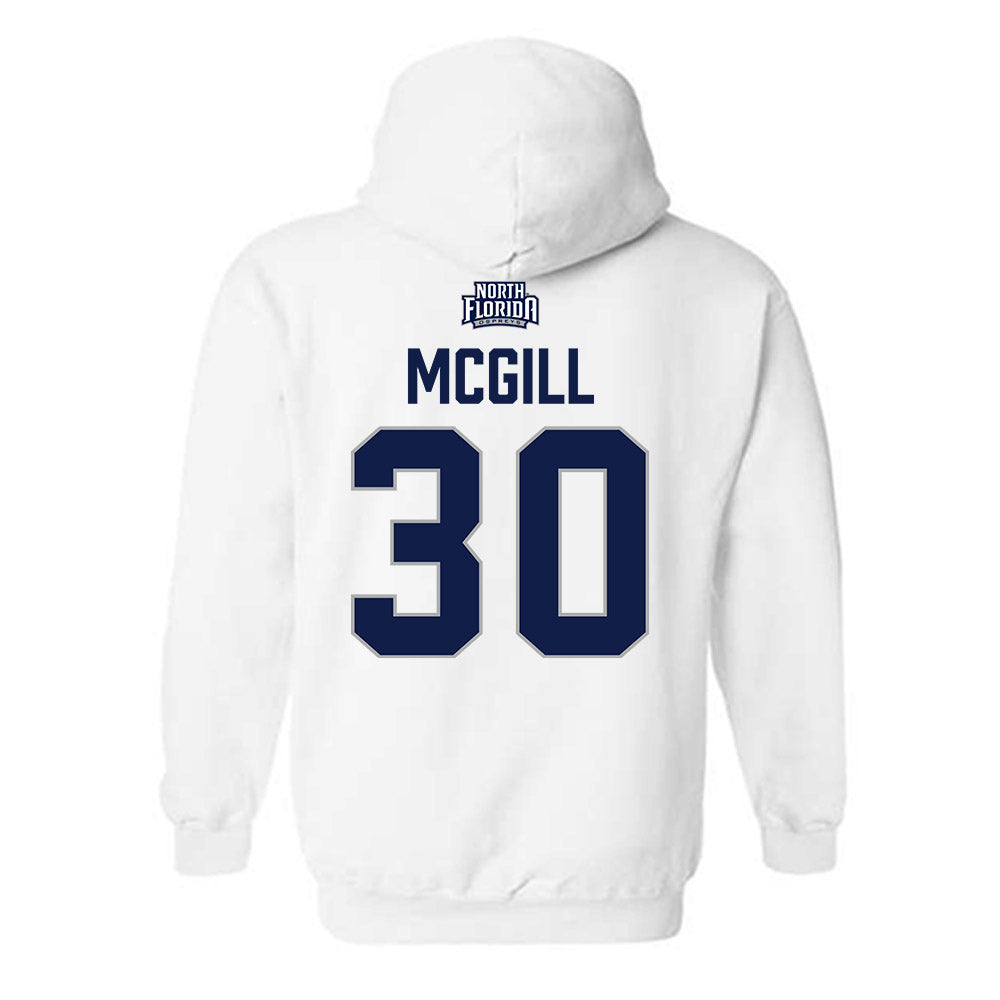 UNF - NCAA Women's Basketball : Dezuray McGill - Classic Shersey Hooded Sweatshirt-1