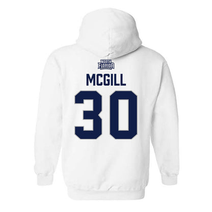 UNF - NCAA Women's Basketball : Dezuray McGill - Classic Shersey Hooded Sweatshirt-1