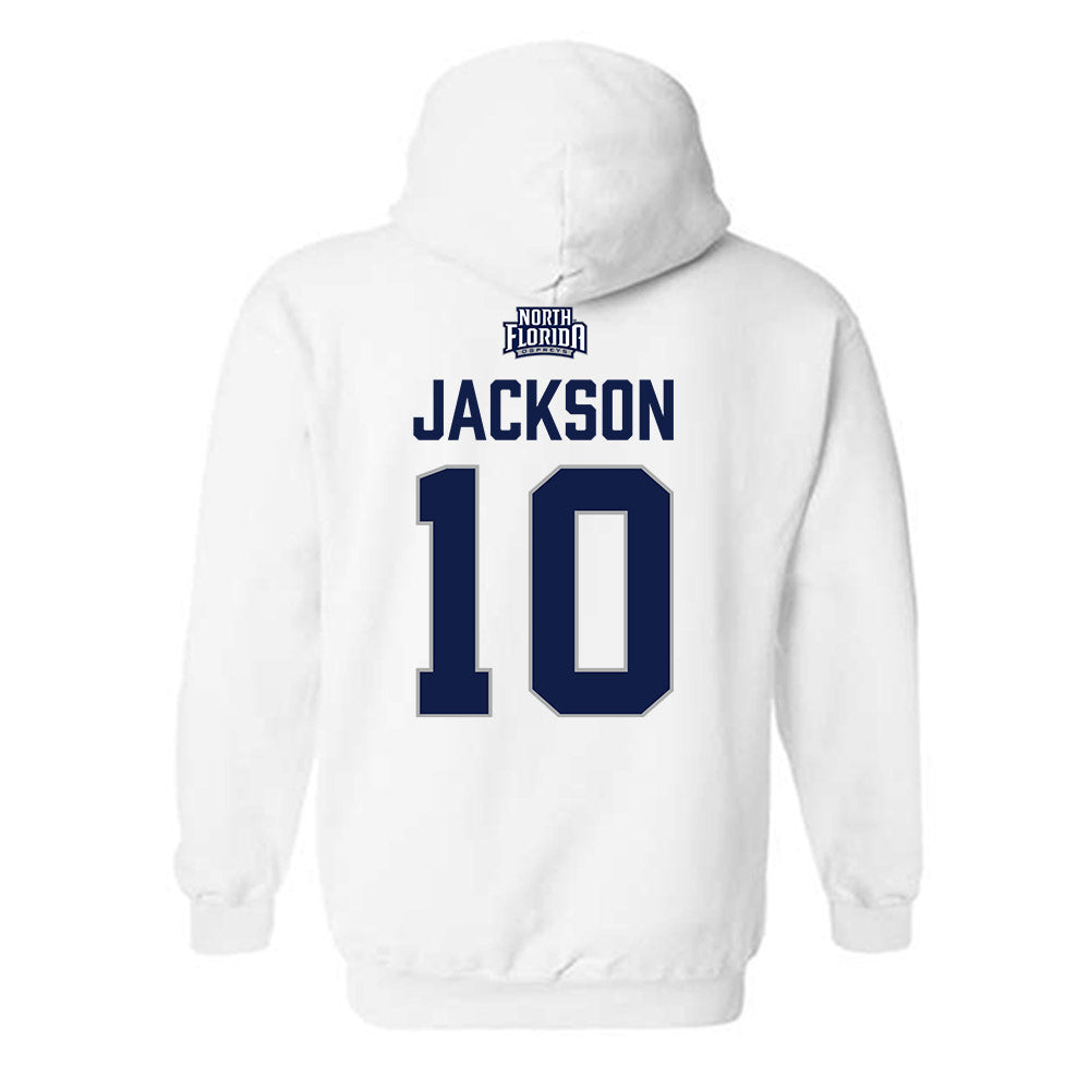 UNF - NCAA Men's Basketball : Kent Jackson - Classic Shersey Hooded Sweatshirt-1
