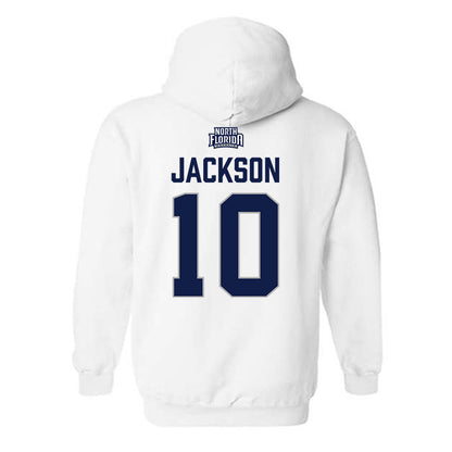 UNF - NCAA Men's Basketball : Kent Jackson - Classic Shersey Hooded Sweatshirt-1