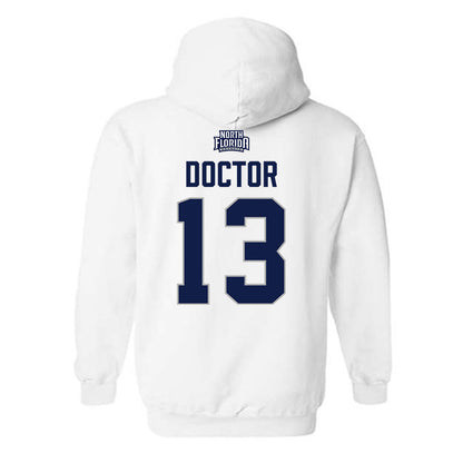 UNF - NCAA Women's Volleyball : Kaili Doctor - Classic Shersey Hooded Sweatshirt-1