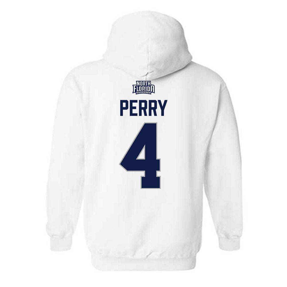 UNF - NCAA Men's Basketball : Christopher Perry - Classic Shersey Hooded Sweatshirt-1