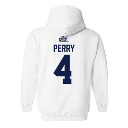 UNF - NCAA Men's Basketball : Christopher Perry - Classic Shersey Hooded Sweatshirt-1