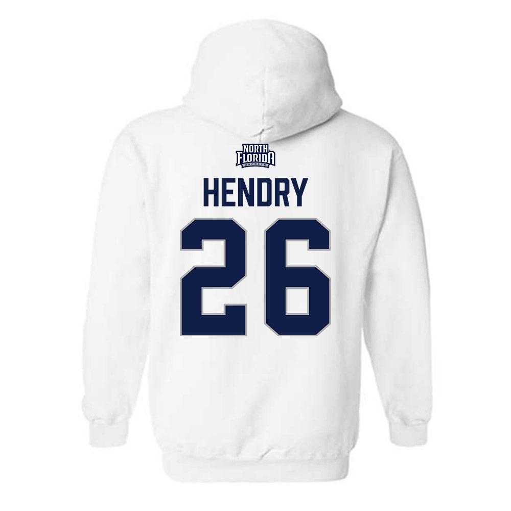 UNF - NCAA Baseball : Clayton Hendry - Classic Shersey Hooded Sweatshirt-1