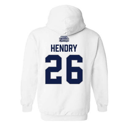 UNF - NCAA Baseball : Clayton Hendry - Classic Shersey Hooded Sweatshirt-1