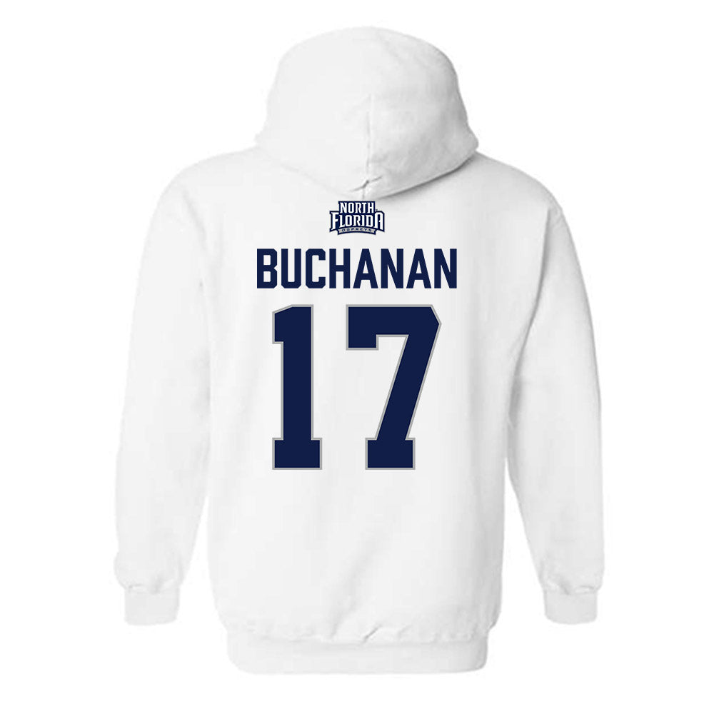 UNF - NCAA Baseball : Drew Buchanan - Classic Shersey Hooded Sweatshirt-1