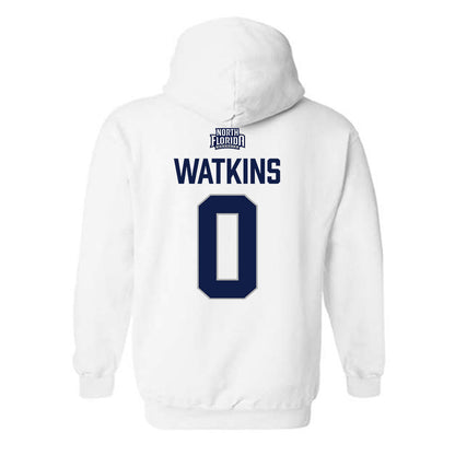 UNF - NCAA Men's Basketball : Mason Watkins - Classic Shersey Hooded Sweatshirt-1