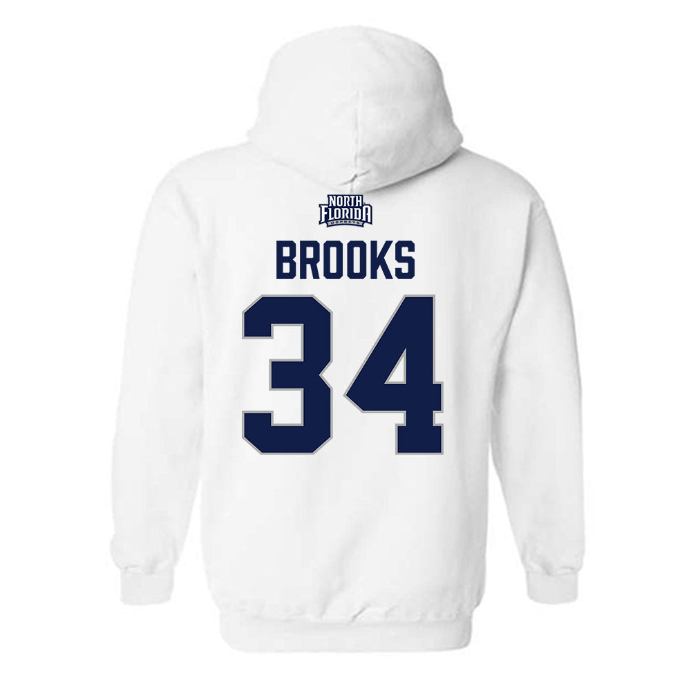 UNF - NCAA Women's Basketball : Jordan Brooks - Classic Shersey Hooded Sweatshirt-1