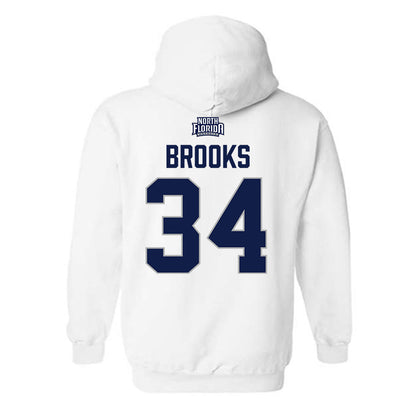 UNF - NCAA Women's Basketball : Jordan Brooks - Classic Shersey Hooded Sweatshirt-1