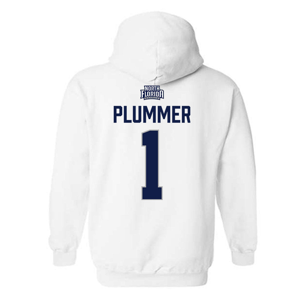 UNF - NCAA Men's Basketball : BJ Plummer - Classic Shersey Hooded Sweatshirt-1