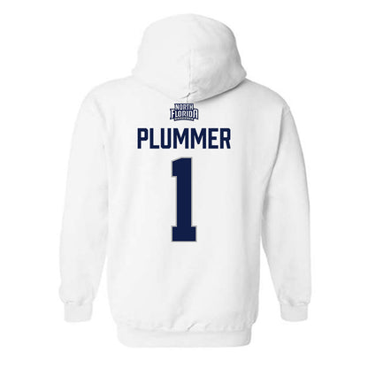 UNF - NCAA Men's Basketball : BJ Plummer - Classic Shersey Hooded Sweatshirt-1