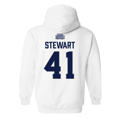 UNF - NCAA Baseball : Jeremiah Stewart - Classic Shersey Hooded Sweatshirt-1