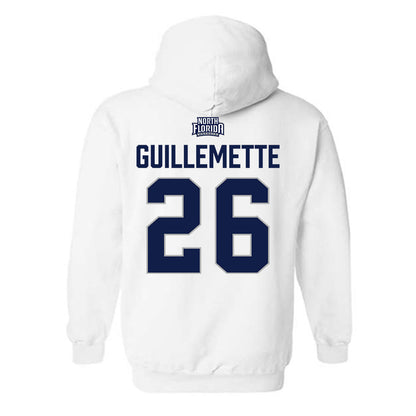 UNF - NCAA Women's Soccer : Morgan Guillemette - Classic Shersey Hooded Sweatshirt-1