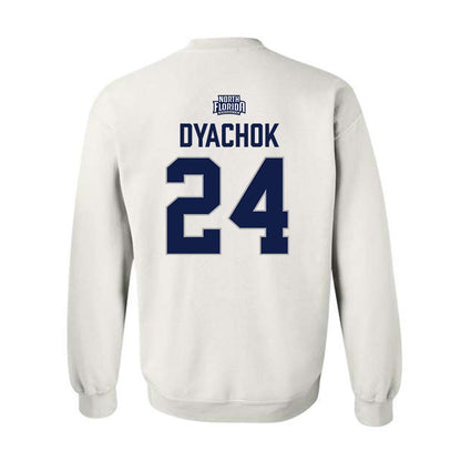 UNF - NCAA Men's Basketball : Nestor Dyachok - Classic Shersey Crewneck Sweatshirt-1