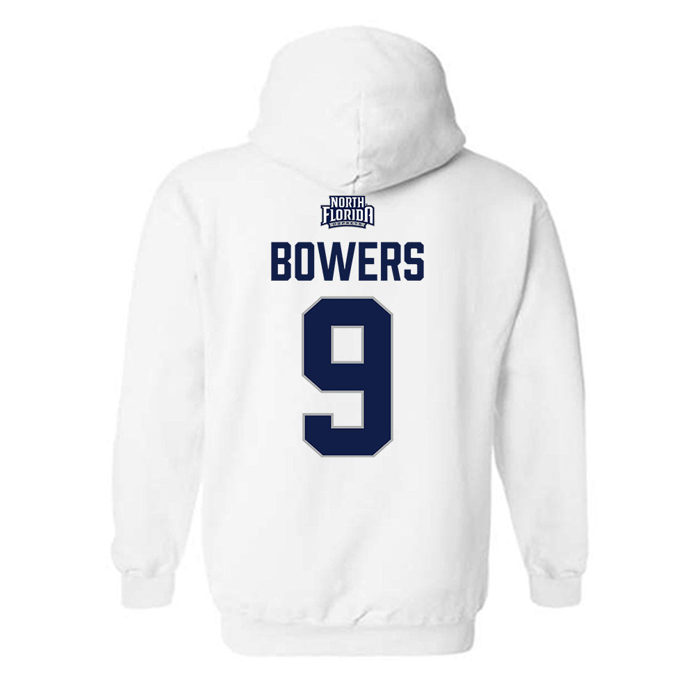 UNF - NCAA Women's Volleyball : Haleina Bowers - Classic Shersey Hooded Sweatshirt-1