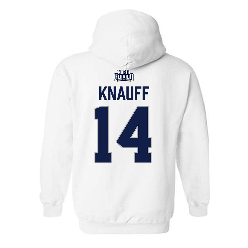 UNF - NCAA Women's Basketball : Abby Knauff - Classic Shersey Hooded Sweatshirt-1