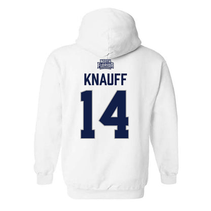 UNF - NCAA Women's Basketball : Abby Knauff - Classic Shersey Hooded Sweatshirt-1