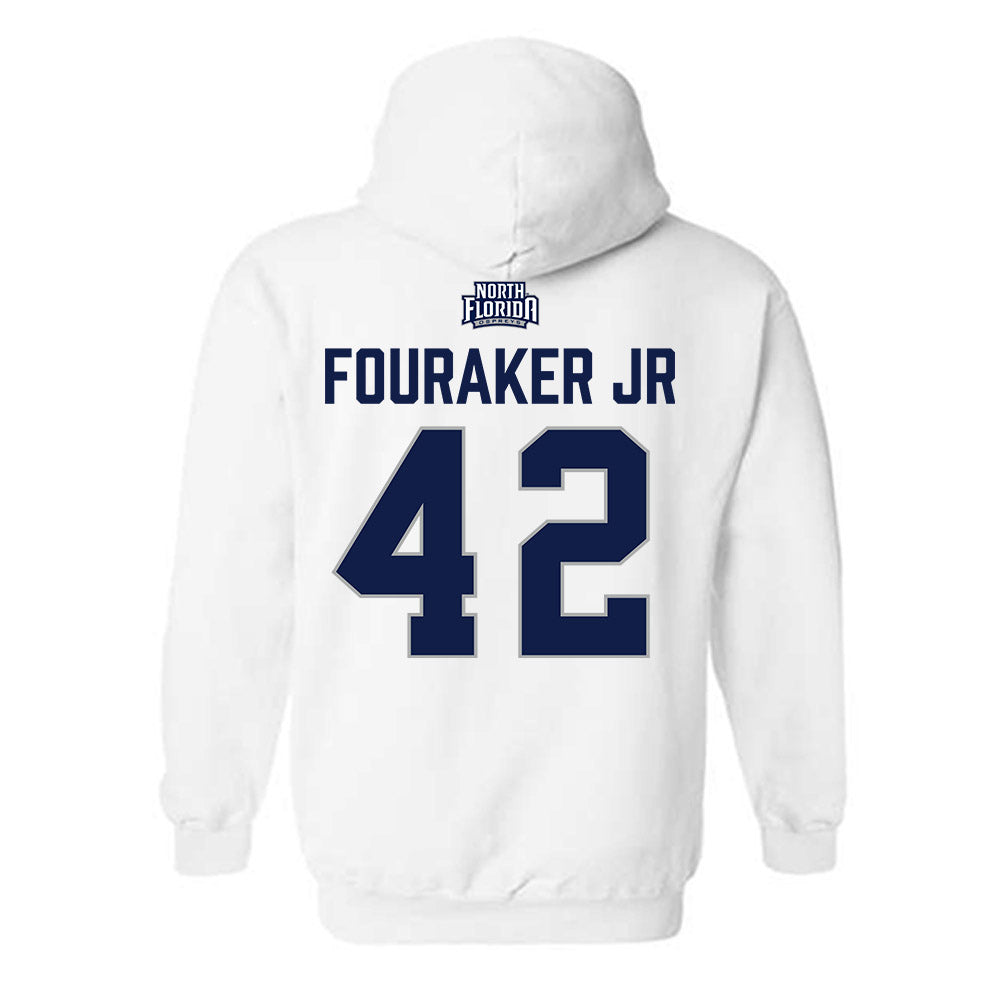 UNF - NCAA Baseball : Eric Fouraker Jr - Classic Shersey Hooded Sweatshirt-1