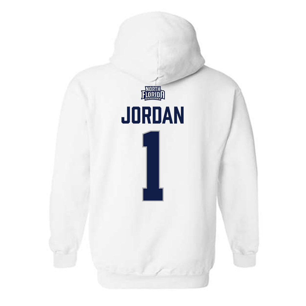 UNF - NCAA Beach Volleyball : Raven Jordan - Classic Shersey Hooded Sweatshirt-1