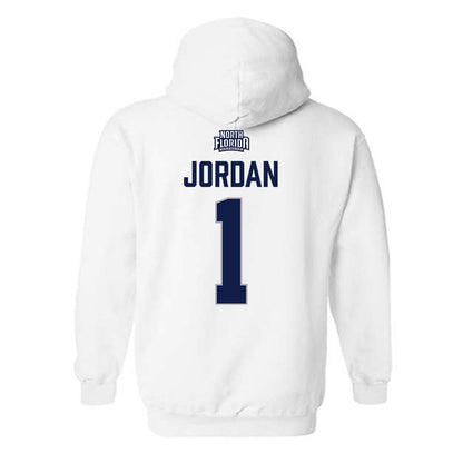 UNF - NCAA Beach Volleyball : Raven Jordan - Classic Shersey Hooded Sweatshirt-1