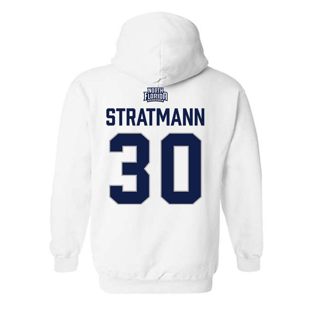 UNF - NCAA Baseball : Austin Stratmann - Classic Shersey Hooded Sweatshirt-1