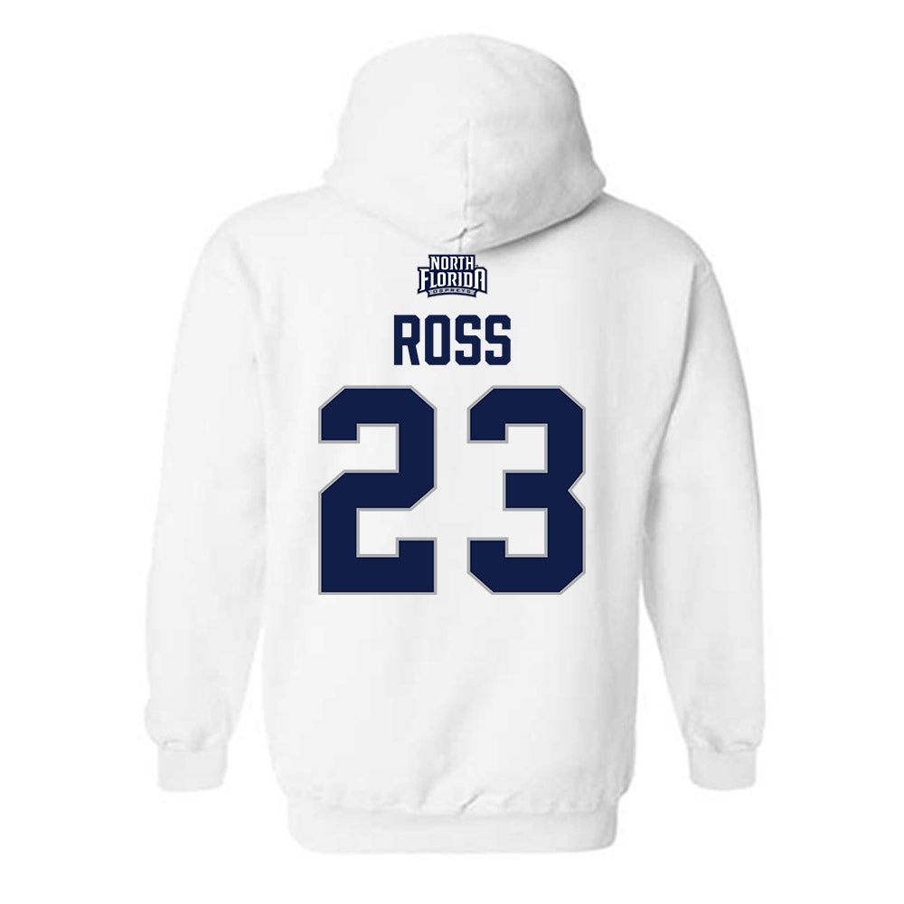 UNF - NCAA Baseball : William Ross - Classic Shersey Hooded Sweatshirt-1