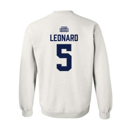 UNF - NCAA Baseball : Cal Leonard - Classic Shersey Crewneck Sweatshirt-1